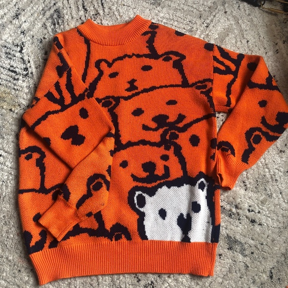 Chunky Orange Sweater - Picture 1 of 5